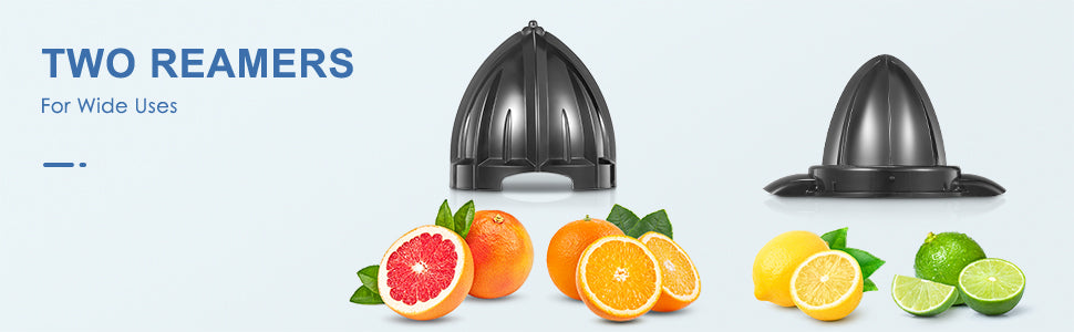 Electric Citrus Juicer Squeezer, Reemix Powerful Electric Orange Juicer With 2 Size Cone, Homemade Citrus Juicer Machine