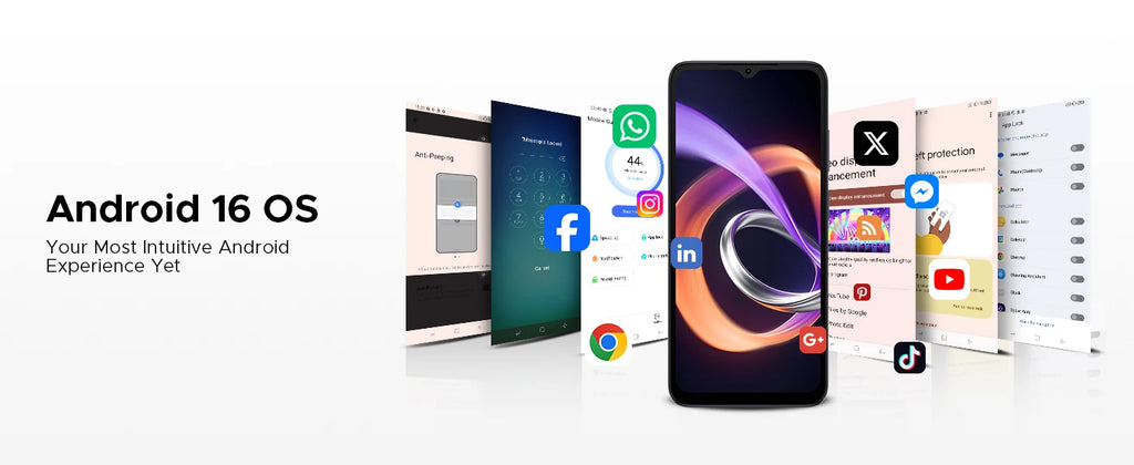 DOOGEE Note 56 Plus Android 16 Mobile Phones 48GB + 256GB/2TB  6150mAh & 6.56 HD+ 90Hz Display Smartphone 50MP Camera/NFC/OTG
