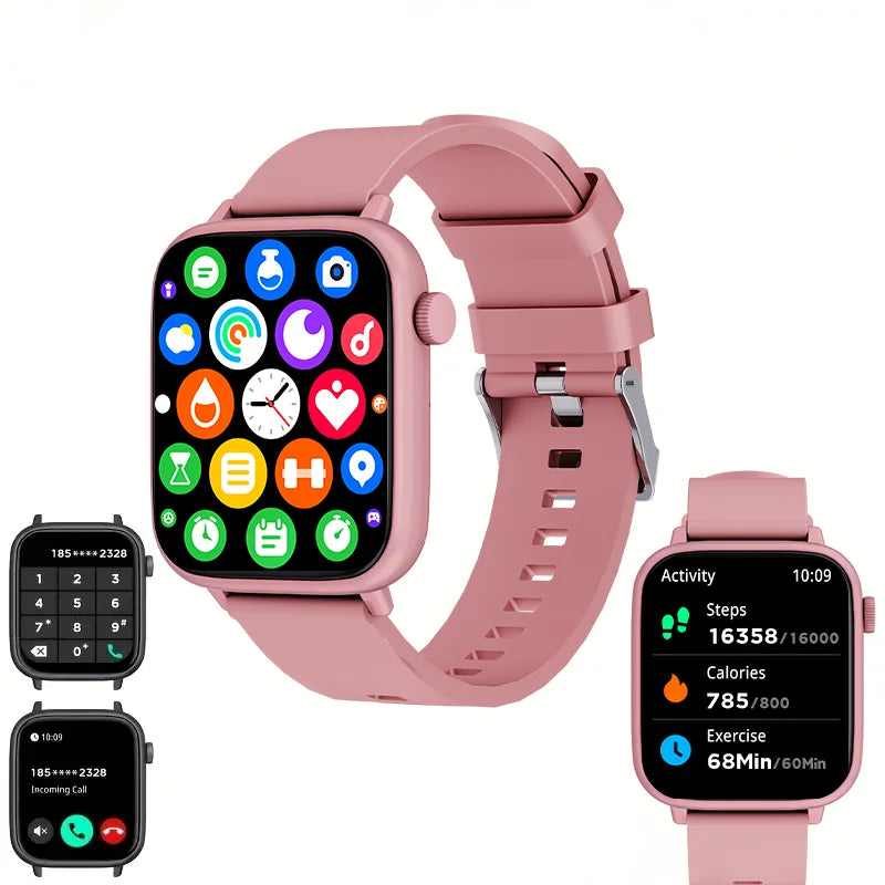 XIYUVEAR X12 Smartwatch 1,83 Touch Screen Calculator Sports Modes Messages Calls For Android IOS Men Women