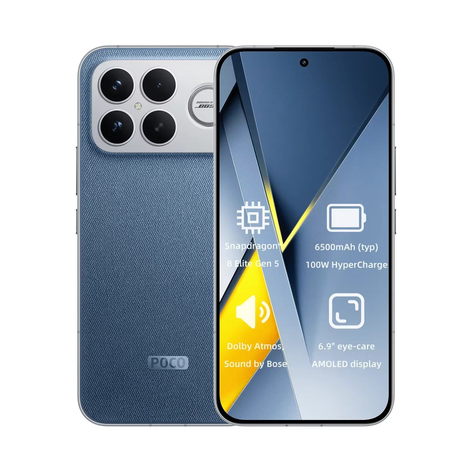 Global Version POCO F8 Ultra Snapdragon 8 Elite Gen 5 Smartphone 6.9" 120Hz AMOLED Display 6500mAh 100W Battery POCO Telephone