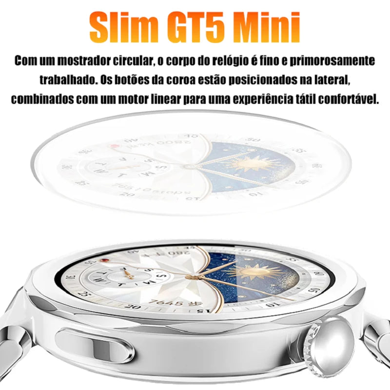 GT5 Mini Smartwatch Screen Touch 1,27 Sports Messages Calls Steps Gift Men Women