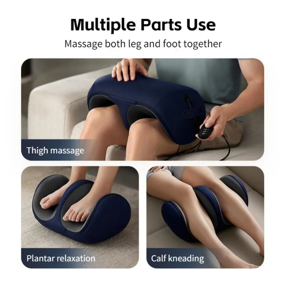 Shiatsu Foot Massager with Heat Hot Compress Muscles Vibrator Pain Relief Kneading Rolling for Feet Calf Leg Arm for Mom Dad Gift