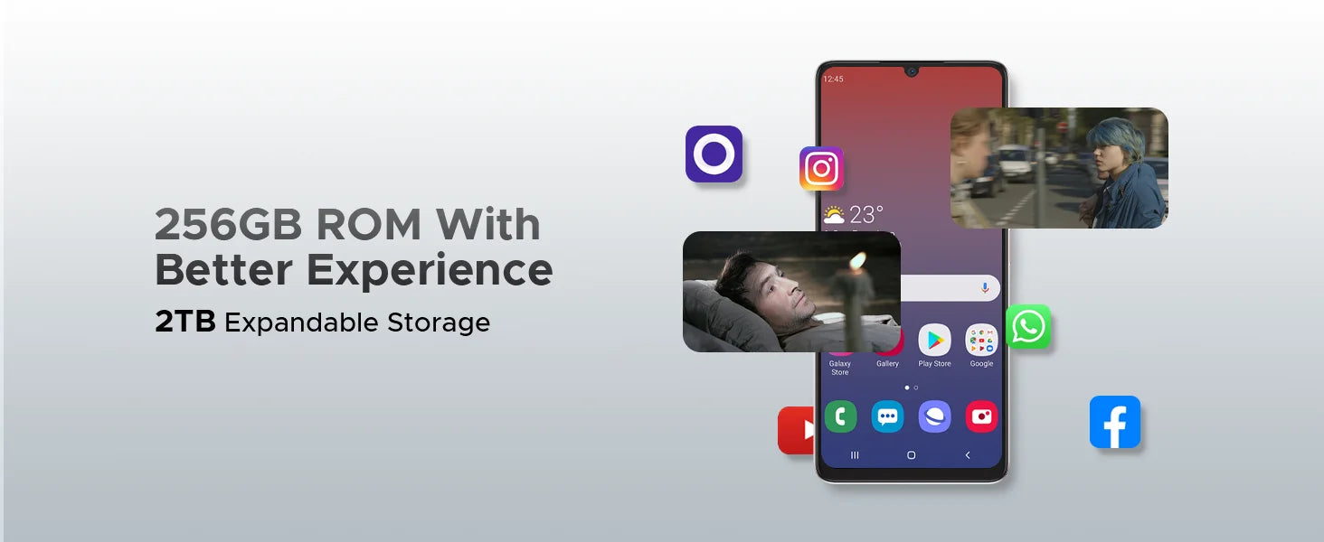 DOOGEE Note 58 Pro Android 16 Unlocked Cell Phone 32GB+256GB/2TB 6.75" HD+ 90Hz Android Phone 6250mAh Battery 16MP+8MP 4G Phone