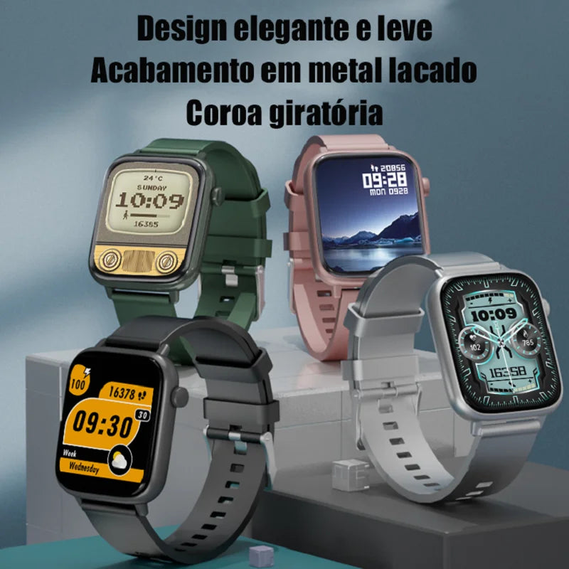 XIYUVEAR X12 Smartwatch 1,83 Touch Screen Calculator Sports Modes Messages Calls For Android IOS Men Women