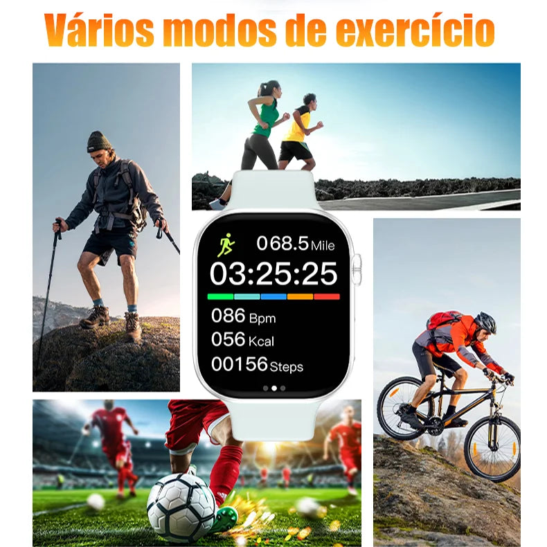 2,01-inch Touch Screen Smart Watch Various Sports Modes Messages Calls Gift Men Women