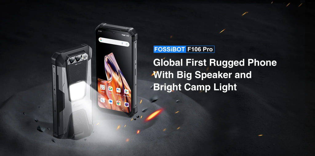 FOSSiBOT F102 Rugged Smartphone 16500mAh 20GB+256GB Android 13 Cell Phone 120HZ 6.58 FHD+IPS Display  Helio G99 Mobile Phone NFC