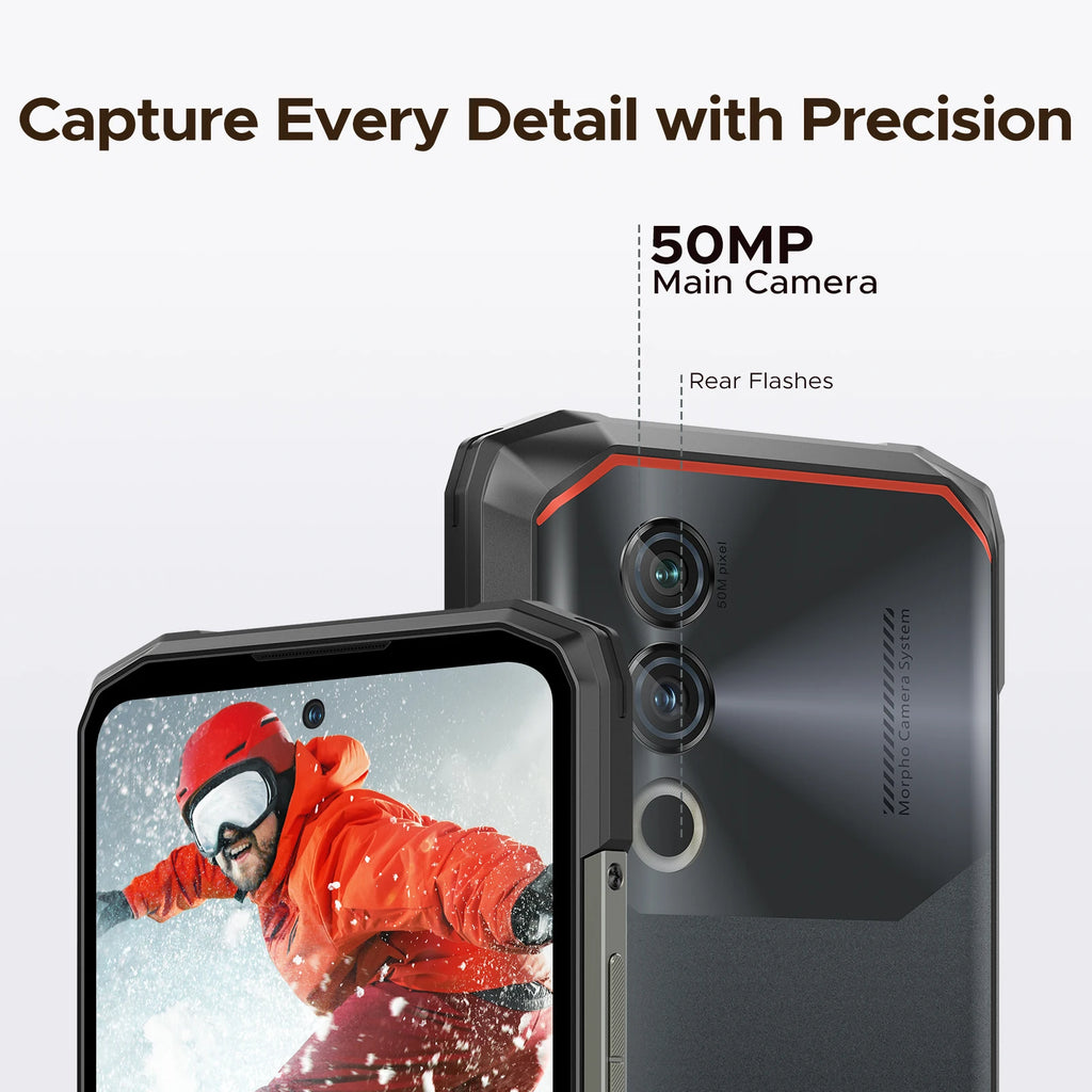 DOOGEE Blade10 Power Rugged Smartphone 24GB(6+18) + 256GB/2TB Android 16 with 10300mAh Rugged Phone 6.6''HD+90Hz 50MP Camera
