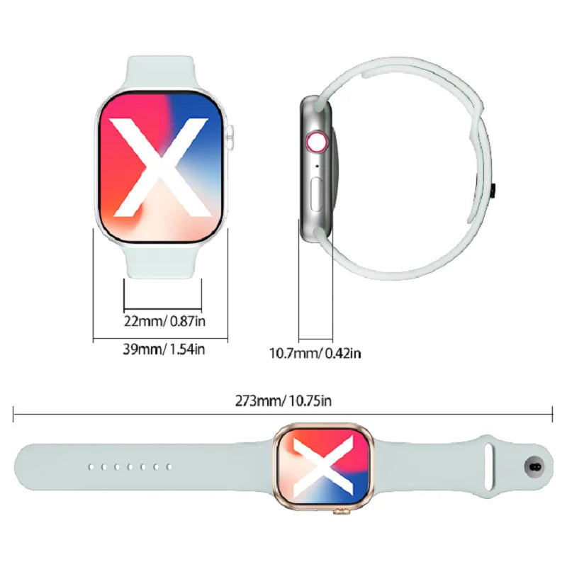 2,01-inch Touch Screen Smart Watch Various Sports Modes Messages Calls Gift Men Women