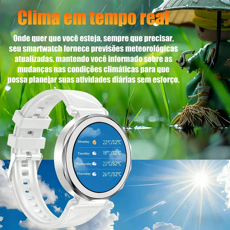 GT5 Mini Smartwatch Screen Touch 1,27 Sports Messages Calls Steps Gift Men Women