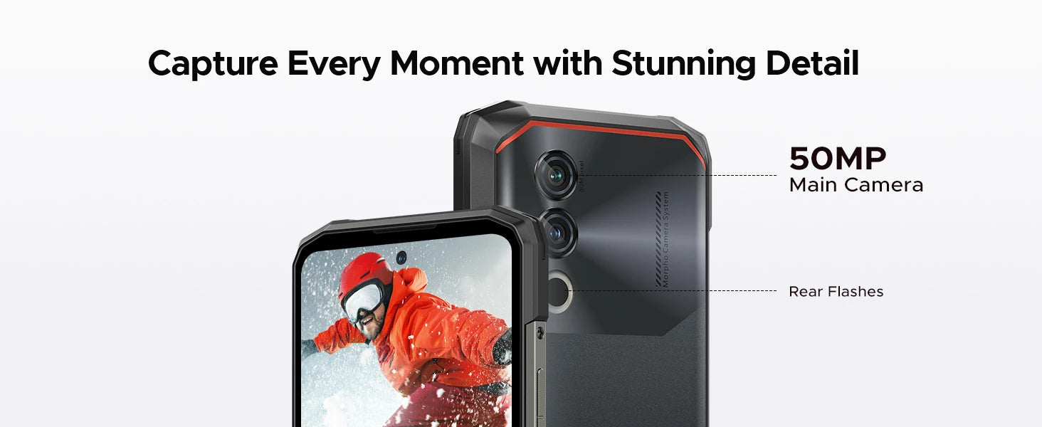 DOOGEE Blade10 Power Rugged Smartphone 24GB(6+18) + 256GB/2TB Android 16 with 10300mAh Rugged Phone 6.6''HD+90Hz 50MP Camera