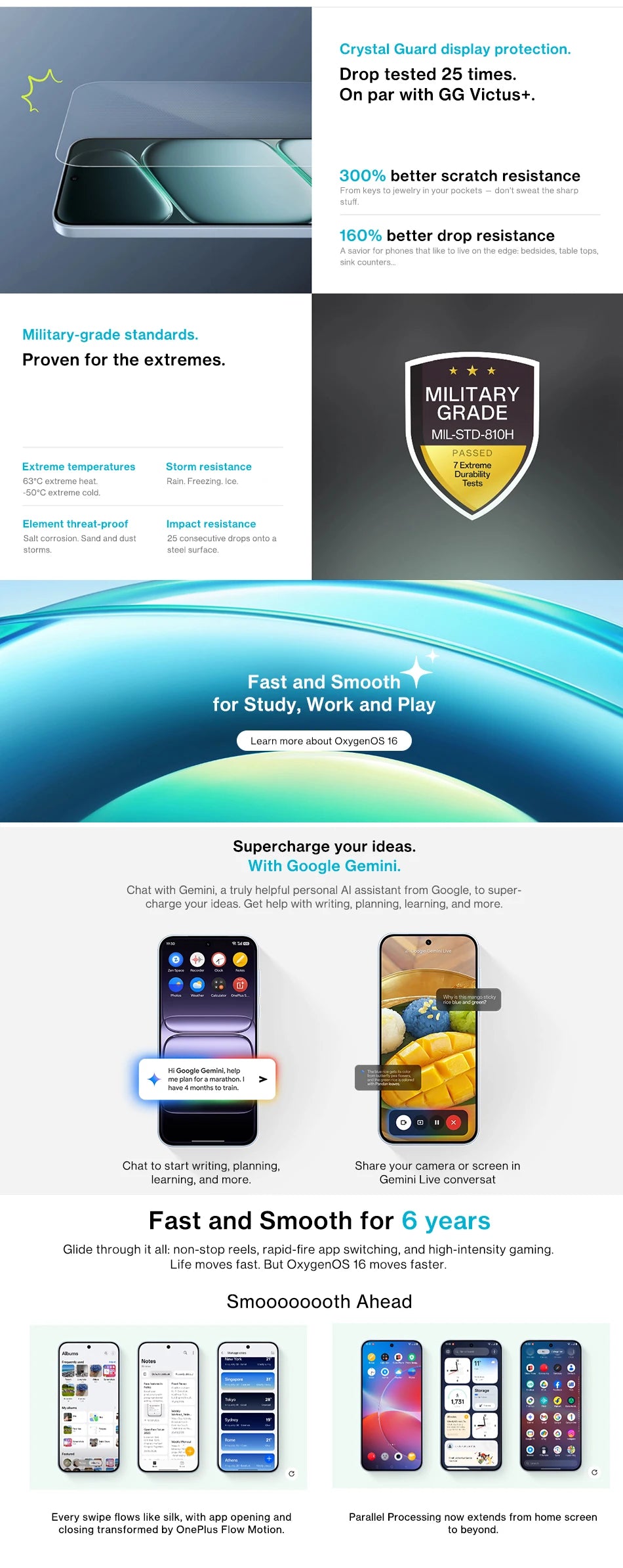 SIM Free OnePlus Nord CE 6 5G 8+256GB Mobile Phones 7500mAh 80W Snapdragon 7-series performance 144HZ 50MP Camera smart phone OxygenOS 16 IP69
