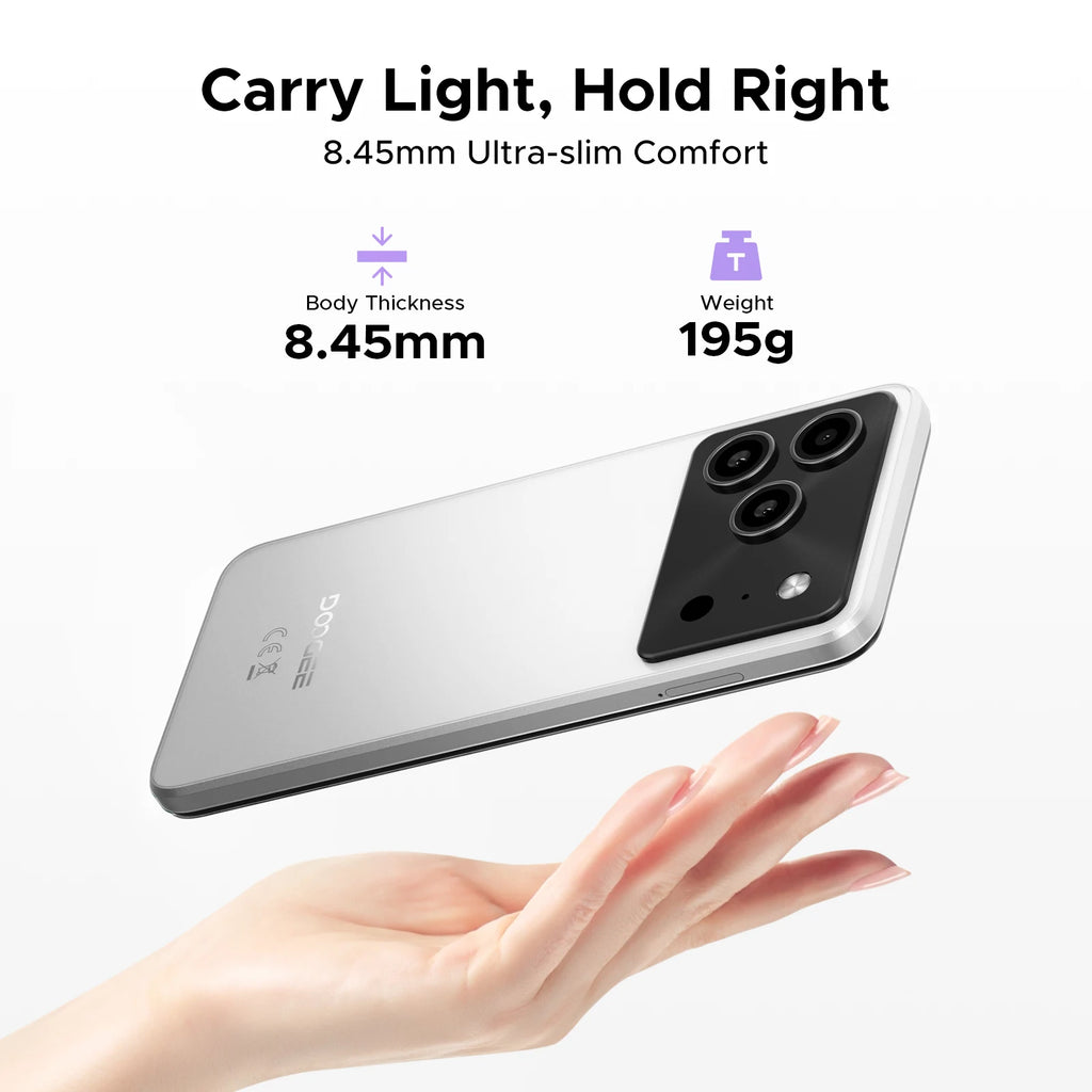 DOOGEE Note 56 Plus Android 16 Mobile Phones 48GB + 256GB/2TB  6150mAh & 6.56 HD+ 90Hz Display Smartphone 50MP Camera/NFC/OTG