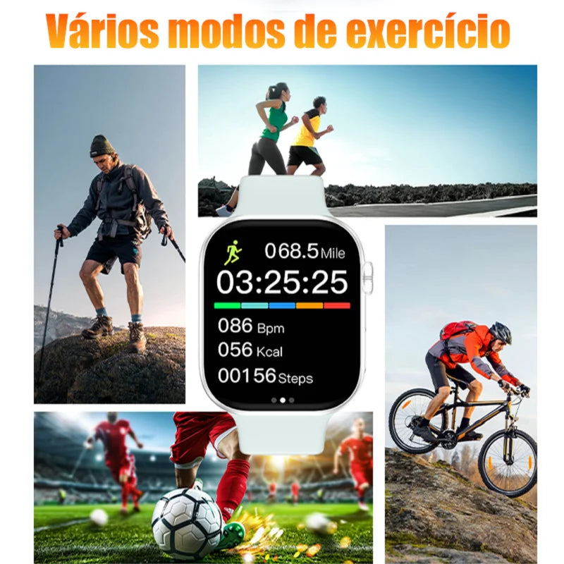 2,01-inch Touch Screen Smart Watch Various Sports Modes Messages Calls Gift Men Women