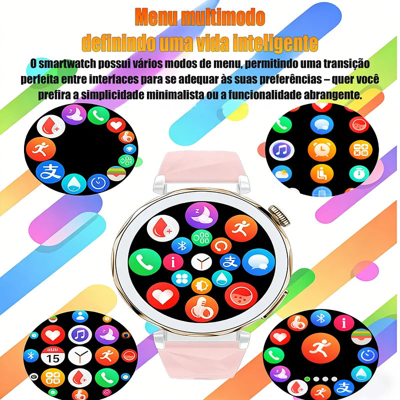 GT5 Mini Smartwatch Screen Touch 1,27 Sports Messages Calls Steps Gift Men Women