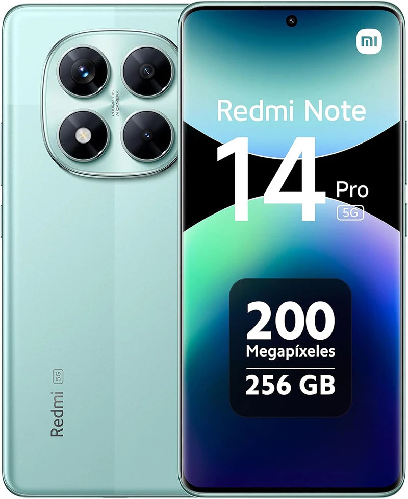 Redmi Note 14 Pro 5G NFC 12G 512GB Smartphone Size 7300 + 200MP Camera 1.5K 120Hz AMOLED Display Screen
