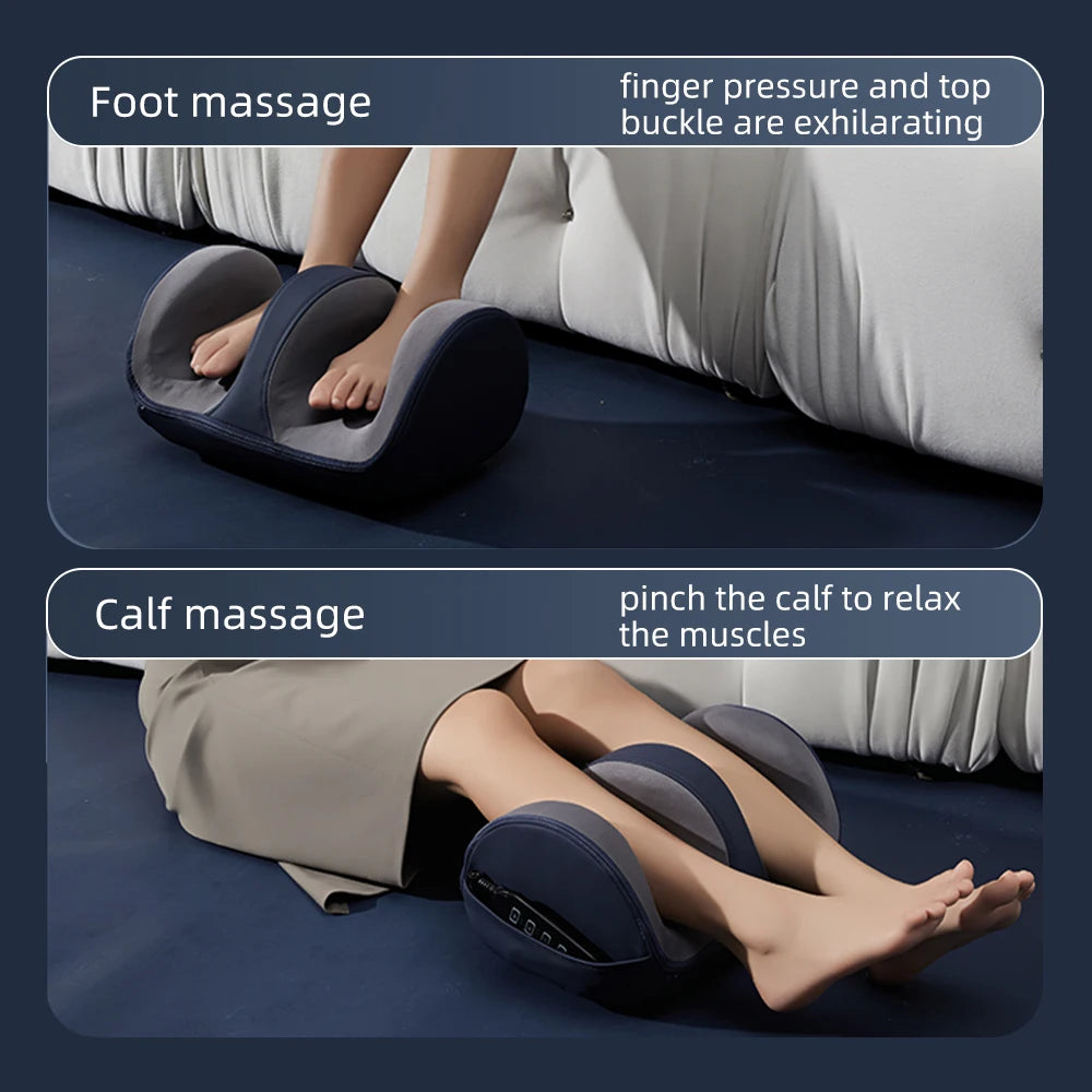 Shiatsu Foot Massager with Heat Hot Compress Muscles Vibrator Pain Relief Kneading Rolling for Feet Calf Leg Arm for Mom Dad Gift
