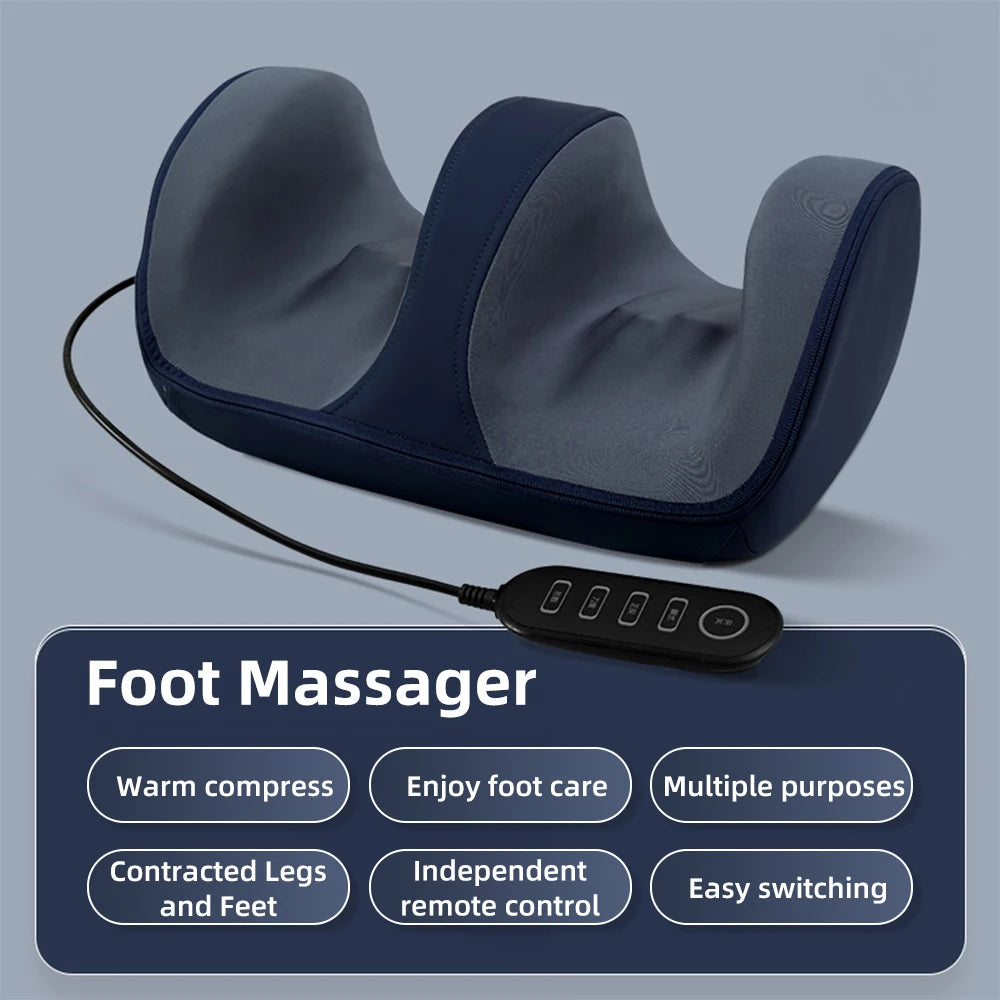 Shiatsu Foot Massager with Heat Hot Compress Muscles Vibrator Pain Relief Kneading Rolling for Feet Calf Leg Arm for Mom Dad Gift