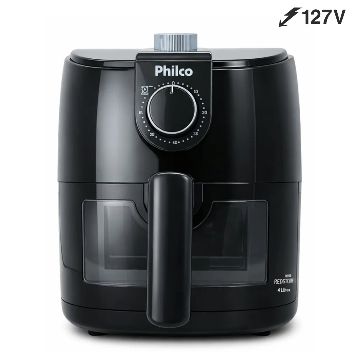 Air Fryer Philco 4L 1500W Oil Free Electric Fryer Non-stick Redstone 127V/220V Timer 60min