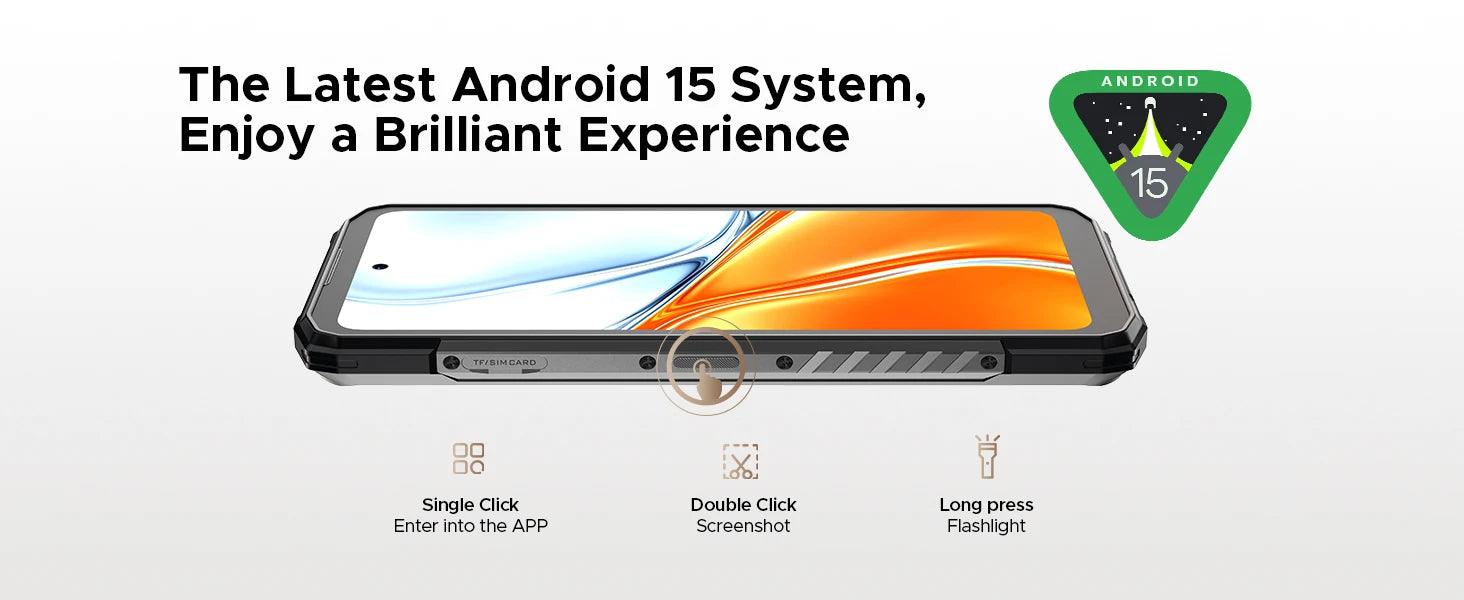DOOGEE Blade20 Turbo 5G Rugged phone  Dimensity 7050 2.6GHz & Gemini AI 32(8+24) GB+256GB Android 15 Rugged SmartPhone 10300mAh