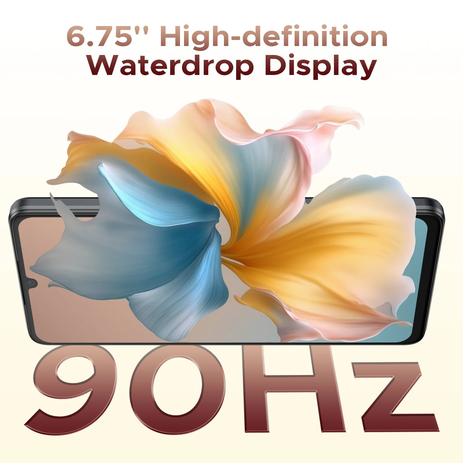DOOGEE Note 58 Mobile Phones 6.75" HD+ Display Android 16 Smartphone 6250mAh 32GB(8GB RAM)+128GB+2TB Android Phones with Face ID