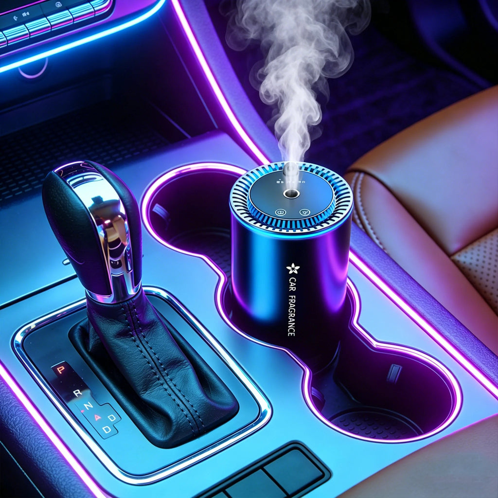 Smart car diffuser, car air freshener, car fragrance, car diffuser, car perfume, nano-level atomization brings a brand new scent experience, intelligent sensing automatic start and stop, the best gift for family and friends,