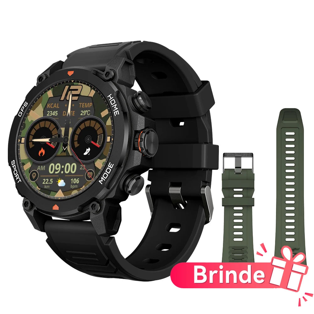 AURAFIT Reloj Hombre GPS SmartWatch 1.43 HD AMOLED GPS Integrated Telephone Llamades Deportes Smartwatch for hombres