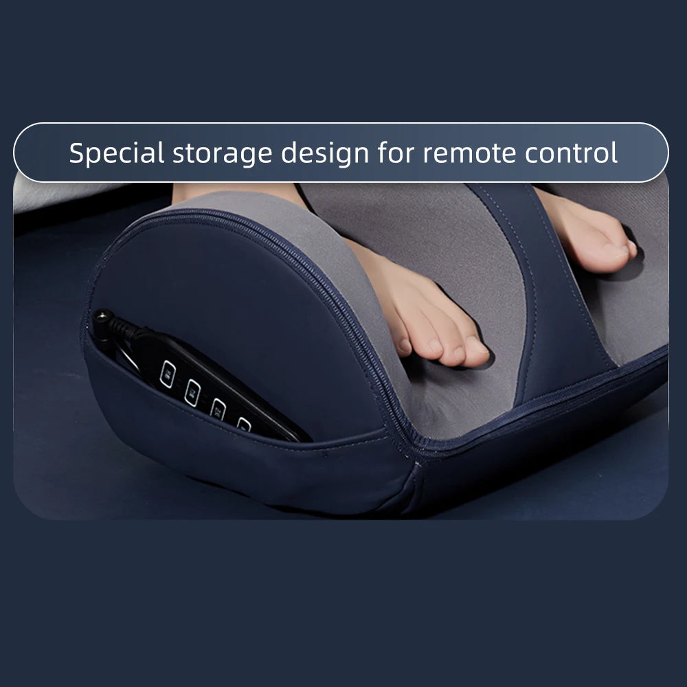 Shiatsu Foot Massager with Heat Hot Compress Muscles Vibrator Pain Relief Kneading Rolling for Feet Calf Leg Arm for Mom Dad Gift