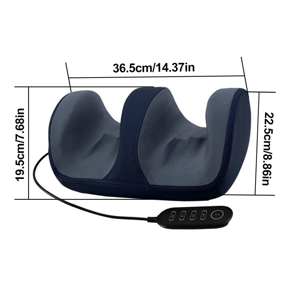 Shiatsu Foot Massager with Heat Hot Compress Muscles Vibrator Pain Relief Kneading Rolling for Feet Calf Leg Arm for Mom Dad Gift