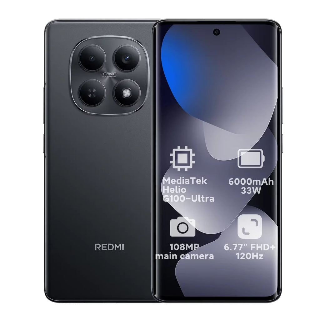 Global Version Redmi Note 15 4G Smartphone 6000mAh 33W Battery 108MP Dual Camera 6.77" AMOLED 120Hz Display Xiaomi Cellphone