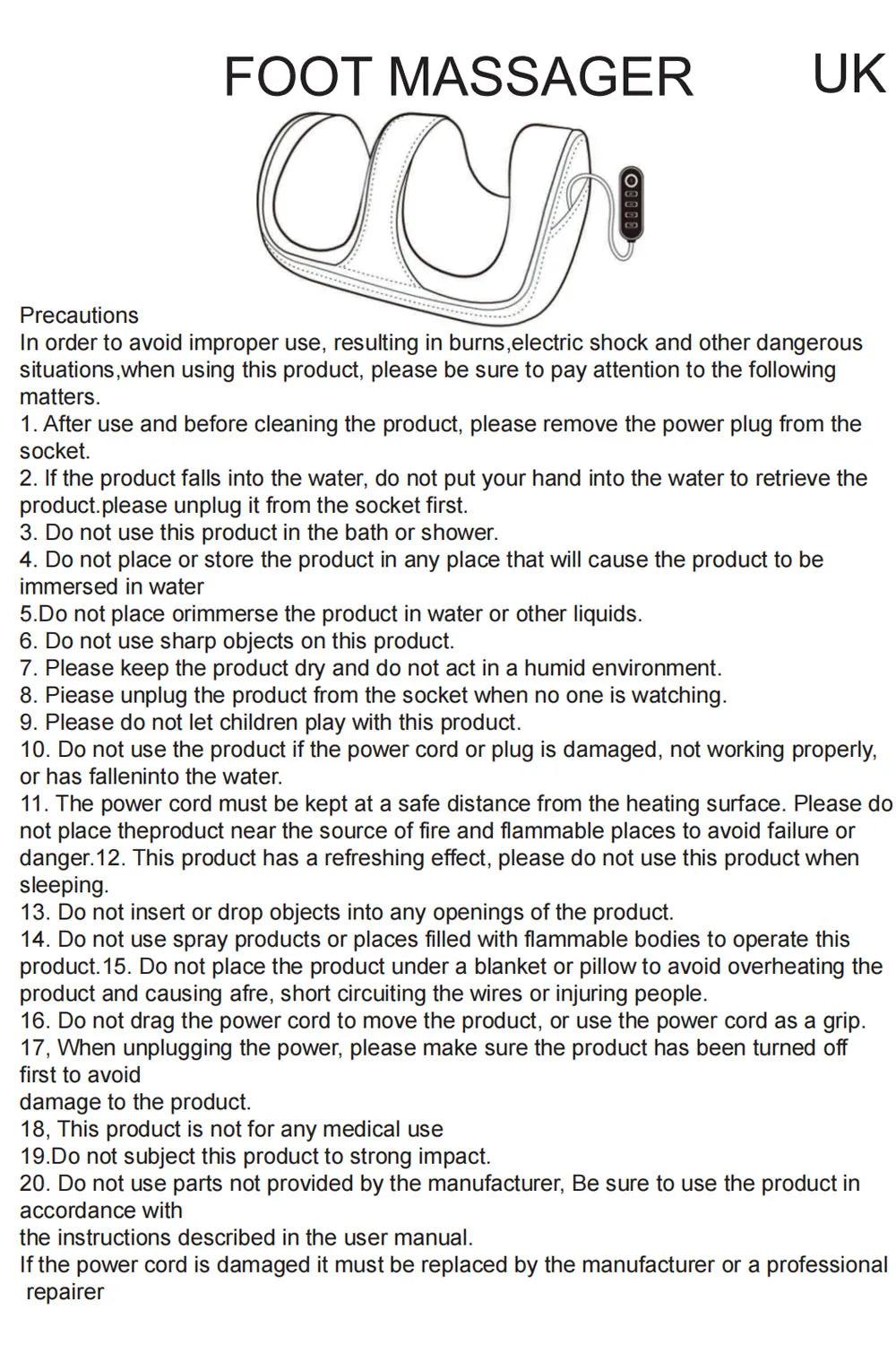 Shiatsu Foot Massager with Heat Hot Compress Muscles Vibrator Pain Relief Kneading Rolling for Feet Calf Leg Arm for Mom Dad Gift