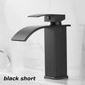 Bathroom Copper Core Waterfall Basin Faucet Stainless Steel Kitchen Wash Basin Hot and Cold Dual Control Faucet