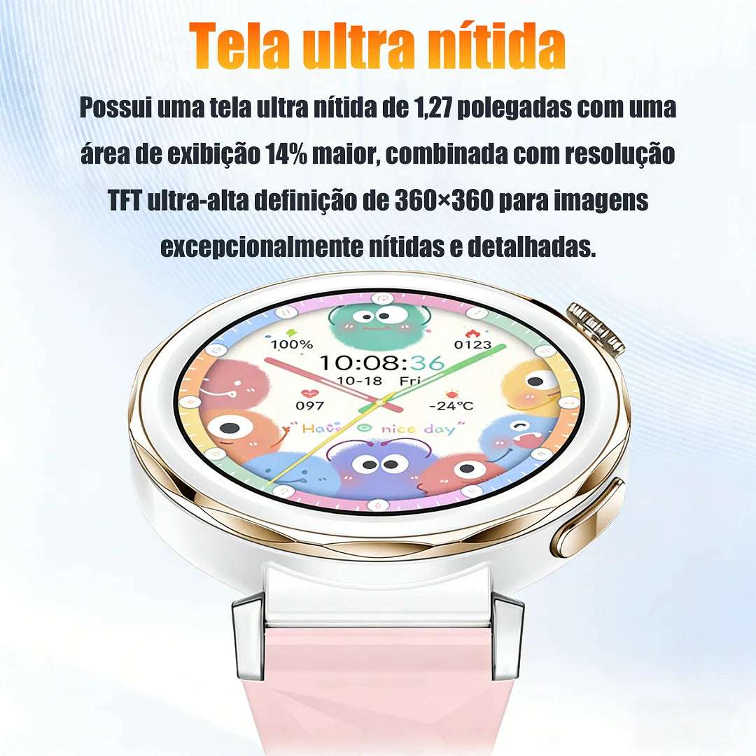 GT5 Mini Smartwatch Screen Touch 1,27 Sports Messages Calls Steps Gift Men Women