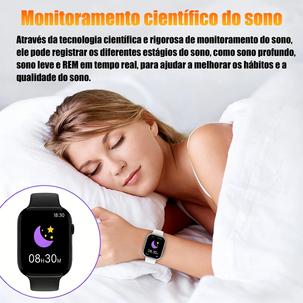 2,01-inch Touch Screen Smart Watch Various Sports Modes Messages Calls Gift Men Women