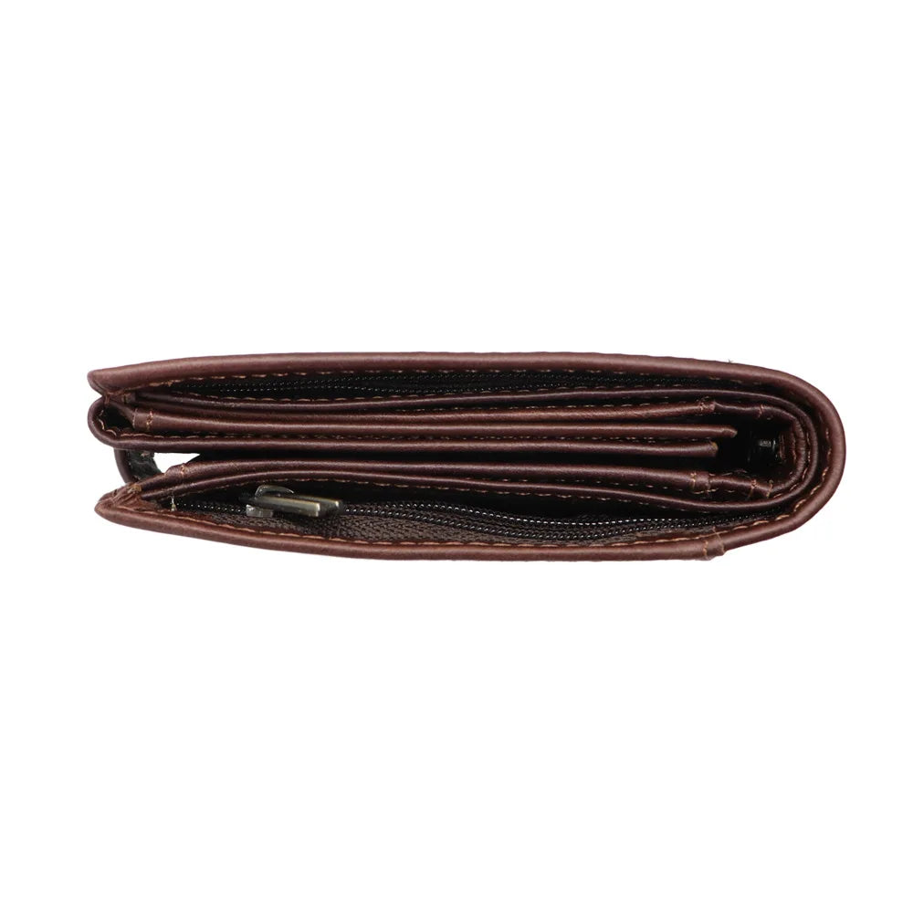 Men's Wallet Rfid Vintage Genuine Leather Wallets for Men Credit Card Holder Purse Money Bag Wallet Man