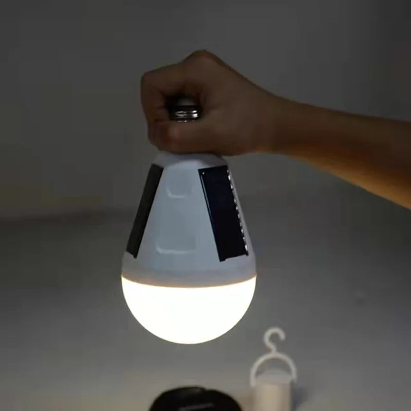 E27 Rechargeable LED Solar Bulb Lamp 7W 12W 85V-265V Outdoor Emergency Solar Powered Bulb Travel Fishing Camping Light Tent lamp
