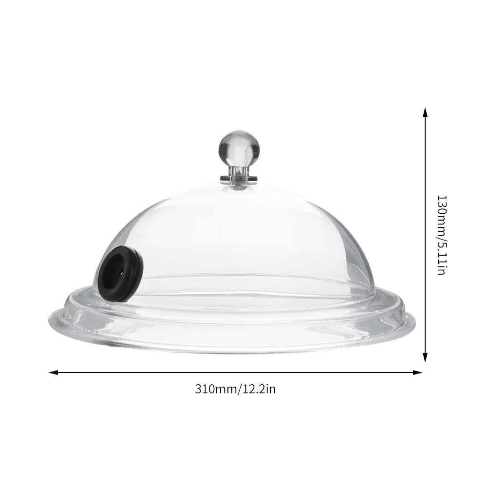Molecular Cuisine Smoke Hood Food Grade Lid Dome Cover For Smoker Gun Accessory Smoke Infuser Cake Steak Cover Kitchen Food Dish