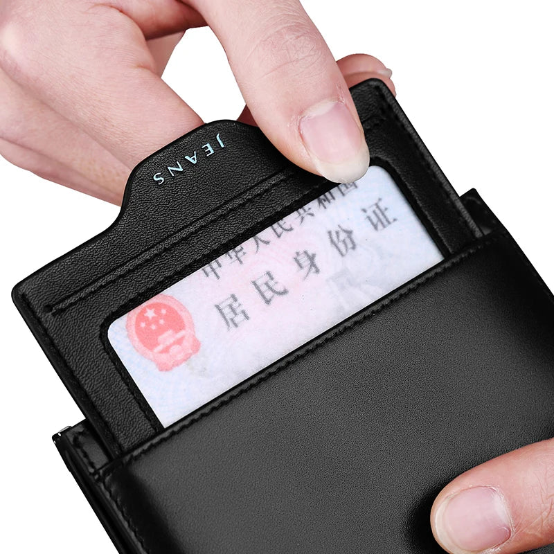 Leather driver's license wallet high grade men's card holder multi function large capacity Coin Wallet Card Cover