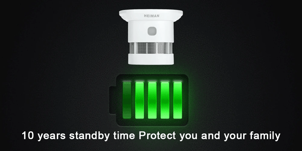 HEIMAN independent fire alarm smoke detector home high sensitivity safety protection system Wireless sensor mini Portable