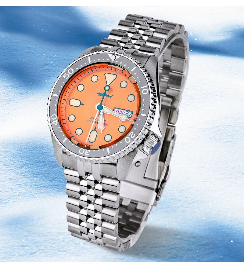 Heimdallr SKX007 NH36 Automatic Mechanical Date/Week Display Ceramic Bezel Sapphire Glass 200m Waterproof 41mm Dive Watch