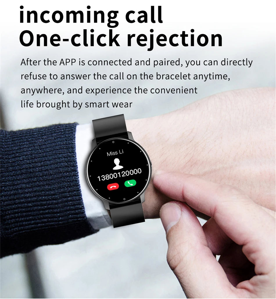 LIGE 2026 Smart watch Ladies Full touch Screen Sports Fitness watch IP67 waterproof Bluetooth For Android iOS Smart watch Female