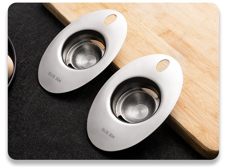 Stainless Steel Egg White Separator Tools Eggs Yolk Filter Gadgets Kitchen Accessories Separating Funnel Spoon Egg Divider Tool