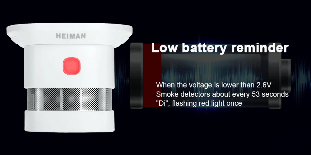 HEIMAN independent fire alarm smoke detector home high sensitivity safety protection system Wireless sensor mini Portable