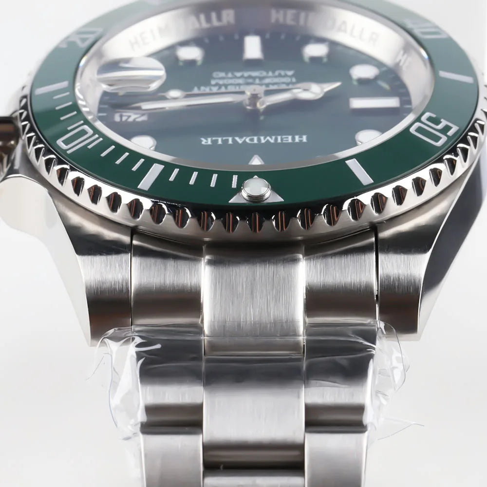 HEIMDALLR Sharkey NH35 Men's Automatic Watches Diver Watch 300m Waterproof Mechanical Watches With Calendar 3C Luminous Dial