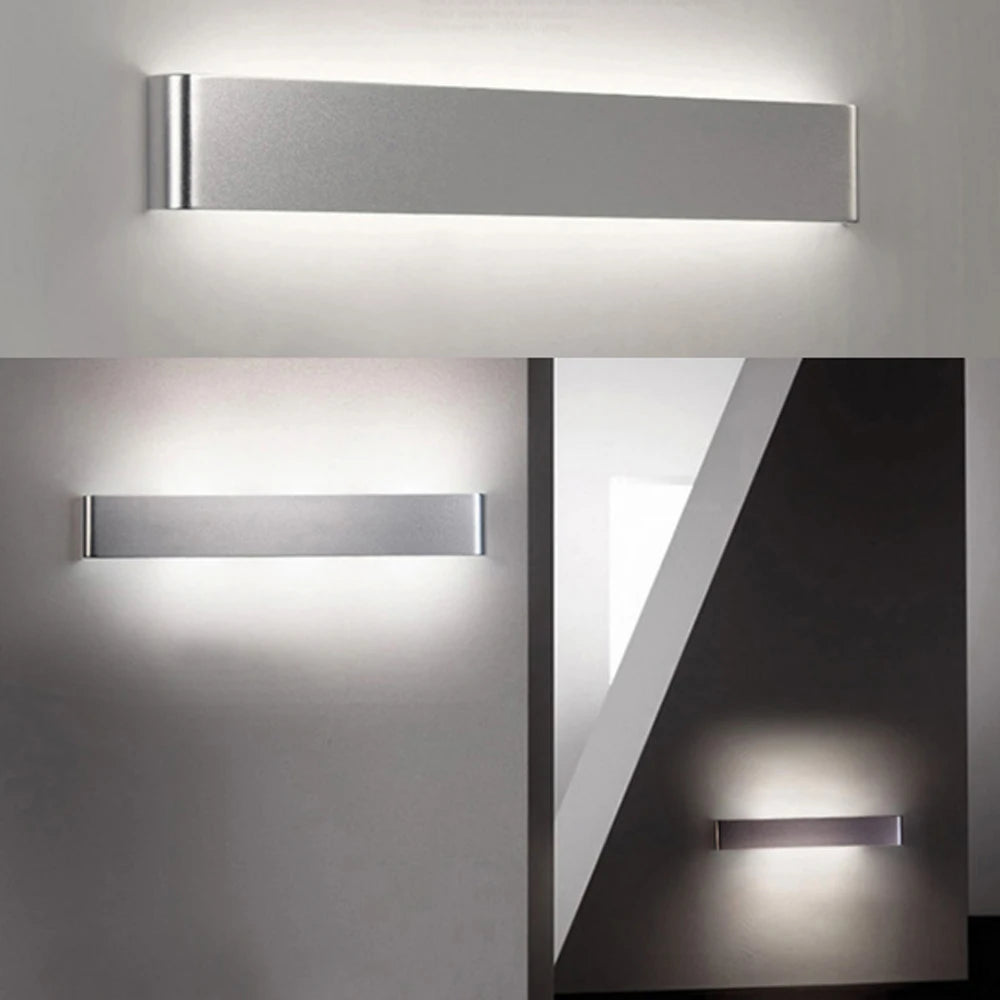 Led Wall Light Indoor 6W 12W 18W 24W Aluminum Modern Wall Lamp Led Light for Bedroom Aisle Living Room Mirror Light AC 85-265V