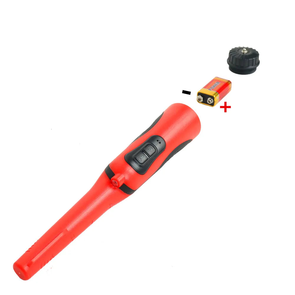 Fully Body Waterproof Handheld Metal Detector Underwater Pin Pointer Three Mode With Portable LED Light Black Orange Red RZX-520