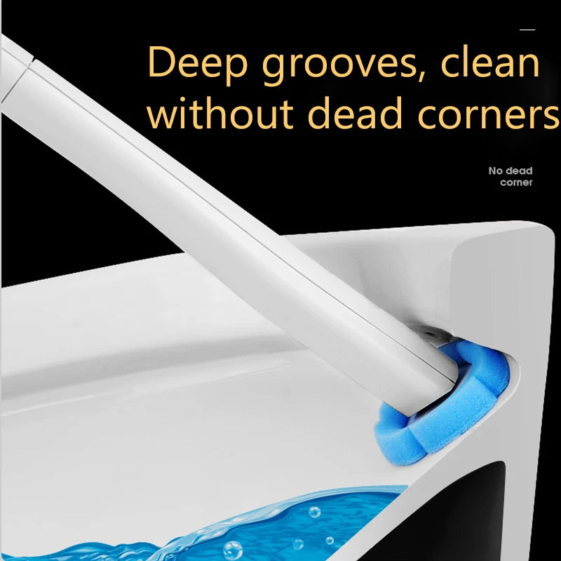 XiaoGui Disposable Toilet Brush Set Bathroom Accessories Brush No Closed-End Houseware Disposable Replacement