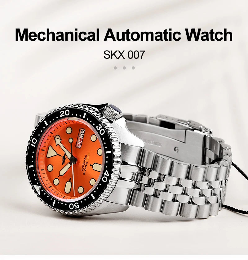 Heimdallr SKX007 NH36 Automatic Mechanical Date/Week Display Ceramic Bezel Sapphire Glass 200m Waterproof 41mm Dive Watch
