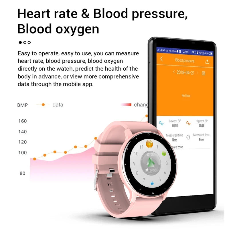 LIGE 2026 New Smart Watch Women Full Touch Screen Sport Fitness Watches IP67 Waterproof Bluetooth For Android ios smartwatch Men