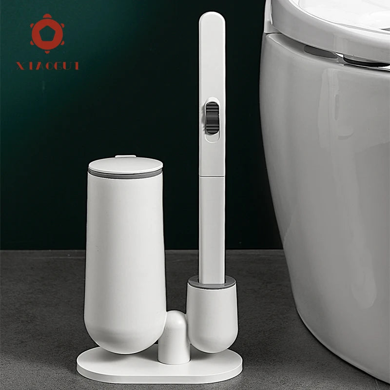 XiaoGui Disposable Toilet Brush Set Bathroom Accessories Brush No Closed-End Houseware Disposable Replacement
