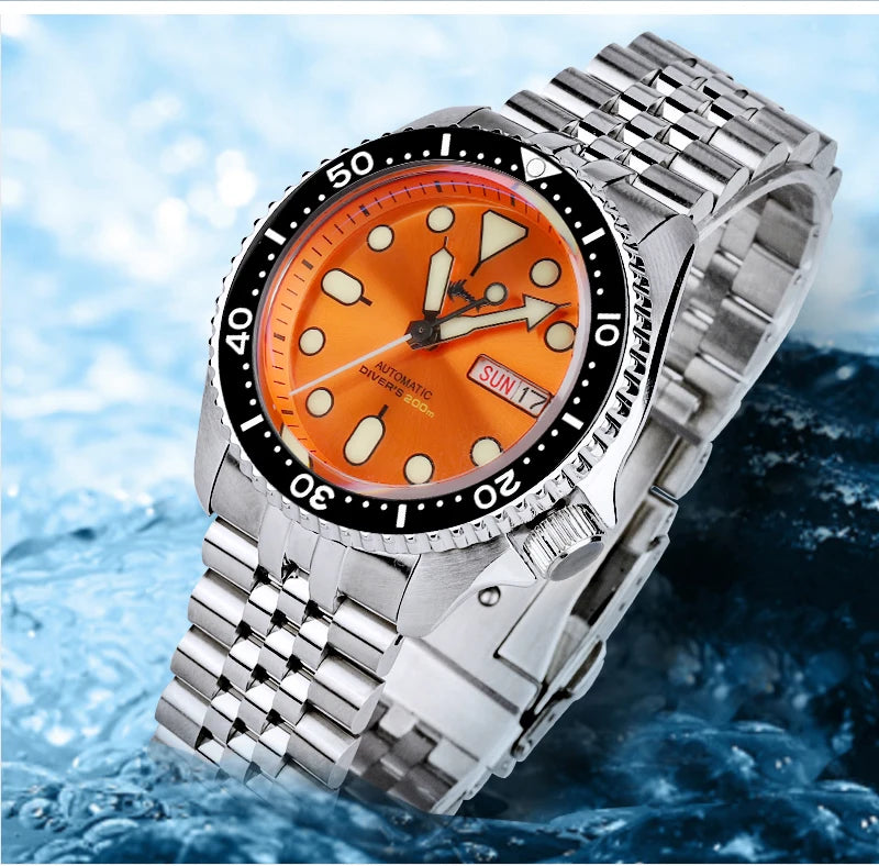 Heimdallr SKX007 NH36 Automatic Mechanical Date/Week Display Ceramic Bezel Sapphire Glass 200m Waterproof 41mm Dive Watch